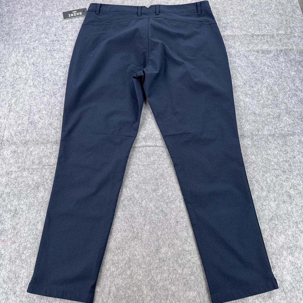 Rhone Golf Tour Trouser Pants Mens 40x32 Navy Stretch Water Resistant Golf